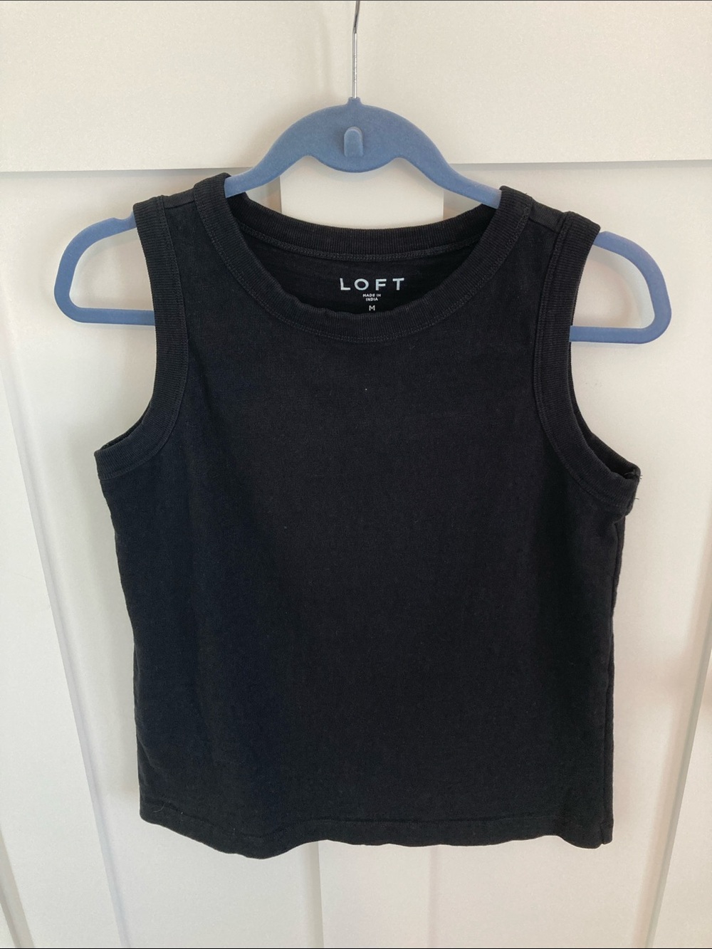 LOFT Black Ribbed women’s Tank Top